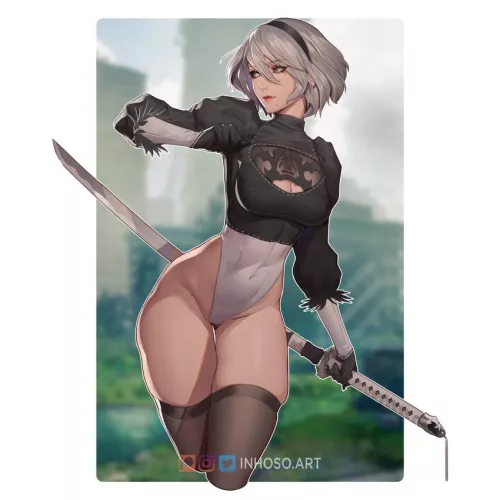 2B's thighs are dangerous (inhoso)