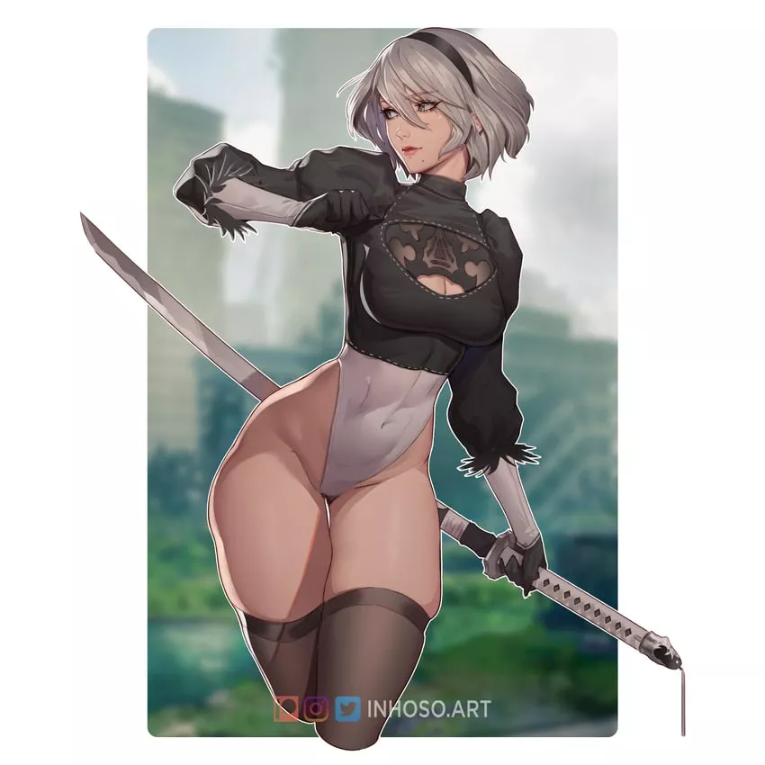 2B's thighs are dangerous (inhoso)