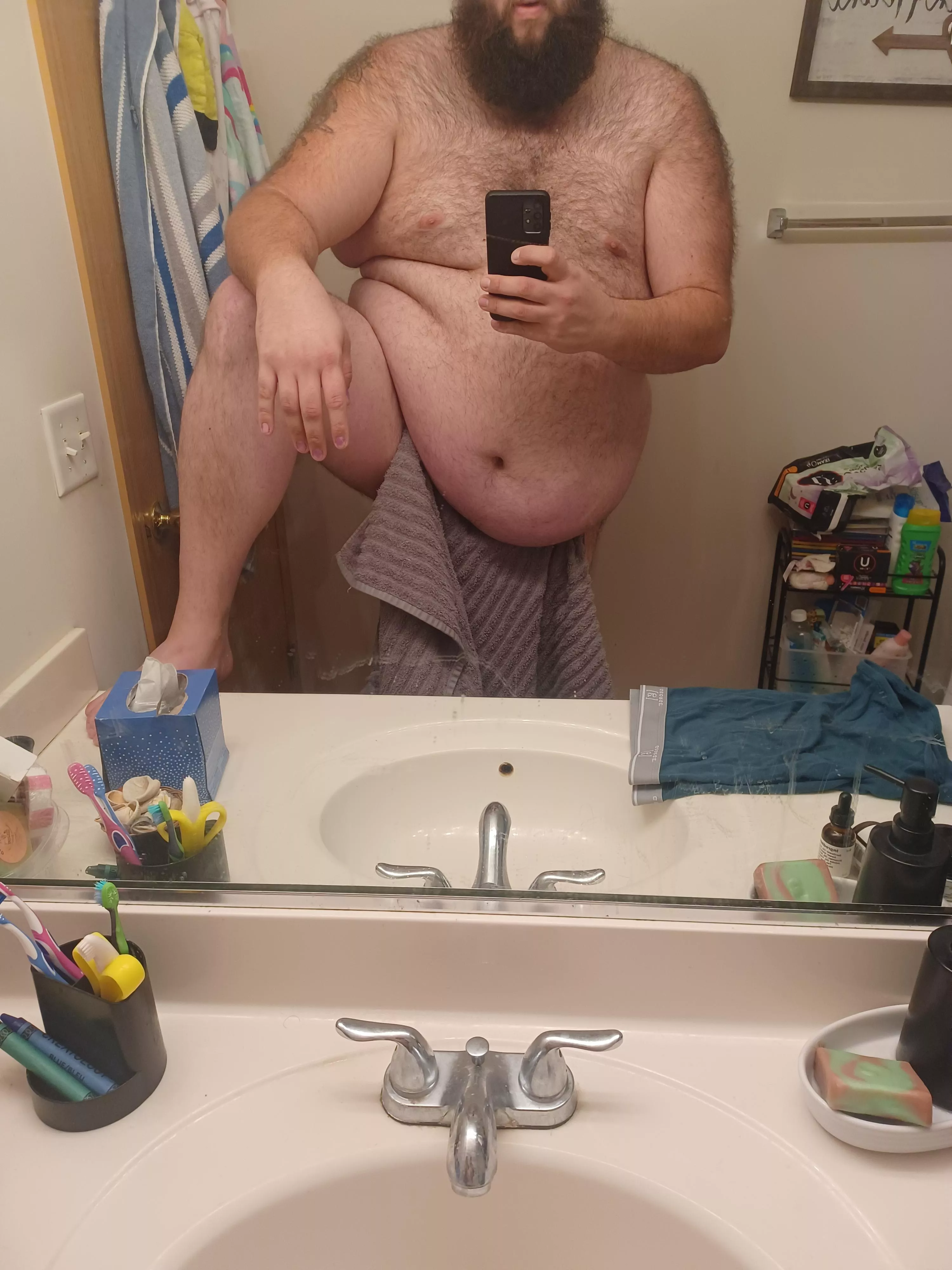 About to jump in the shower