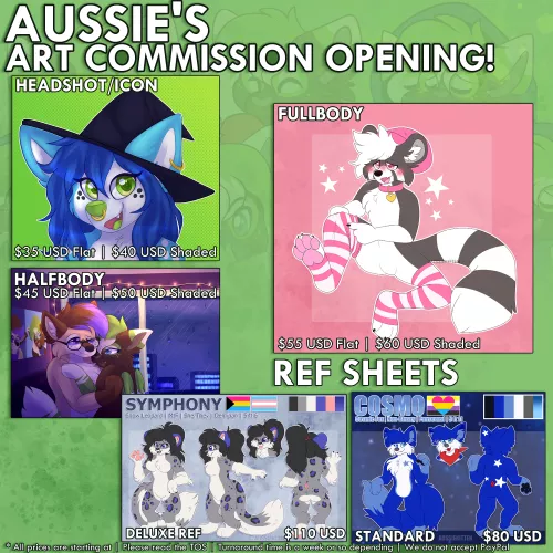 🌱AUSSIE'S COMMISSION ART OPENING! 🌱
