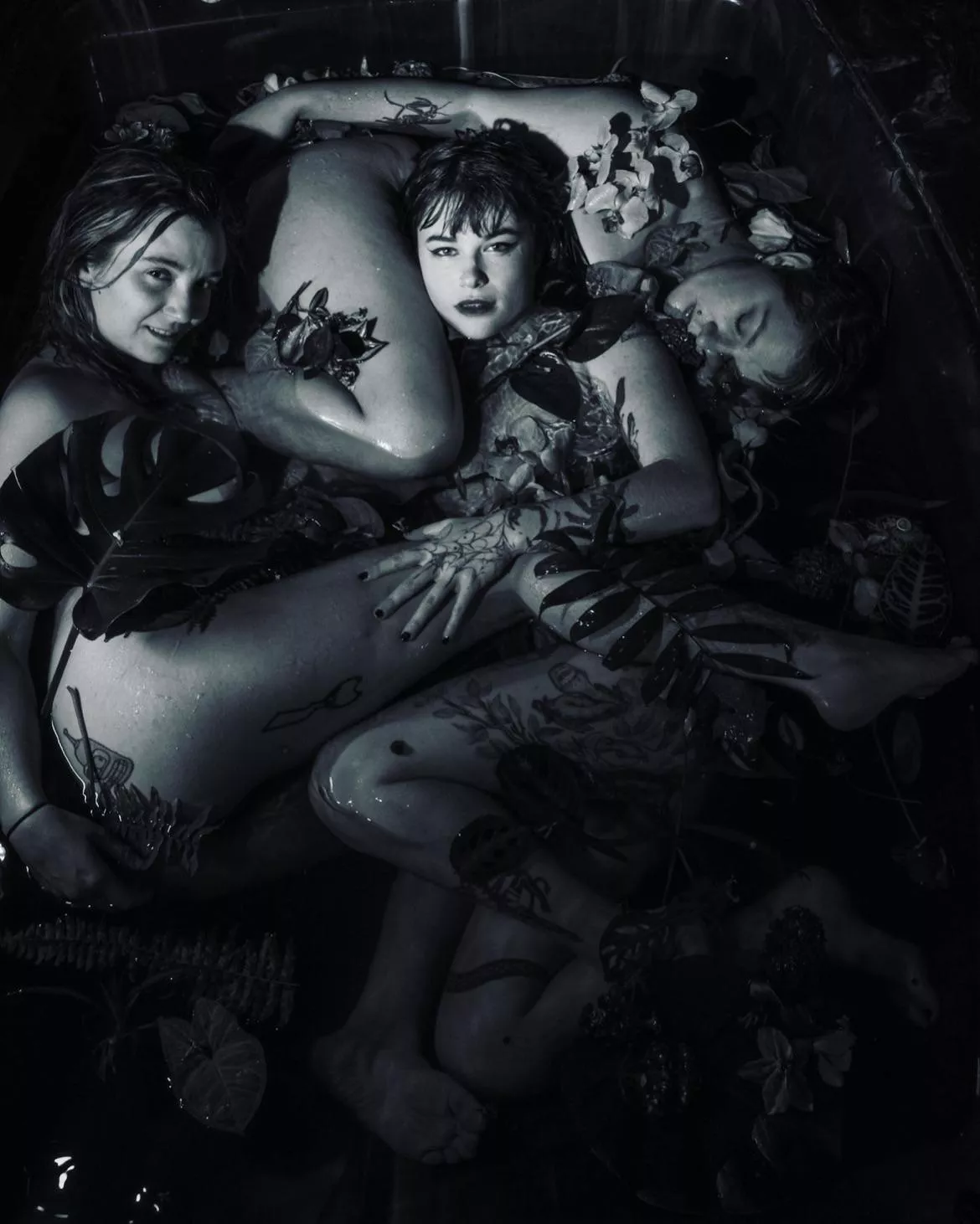 Babes in a planty bath