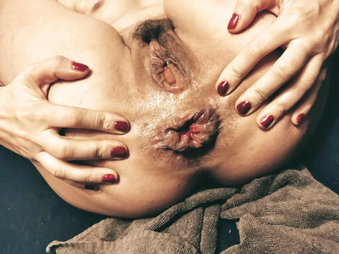 Dear gents! May I present my little slutty ass to you. It likes any kind, color, size of hard cocks. It is multiorgasmic, always wet and it doesn't need any preparation to be fucked. :)