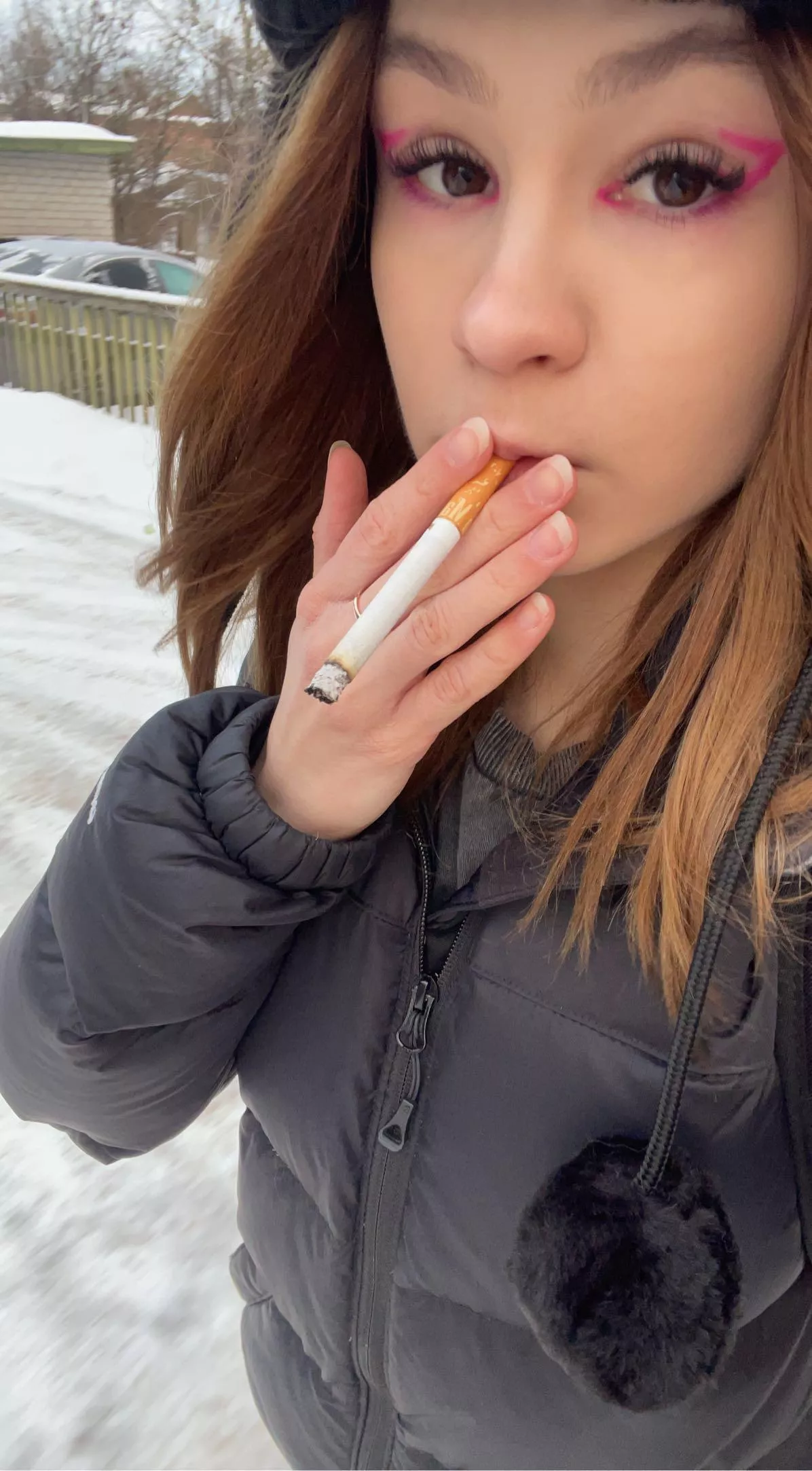 Did my make-up and had a ciggy