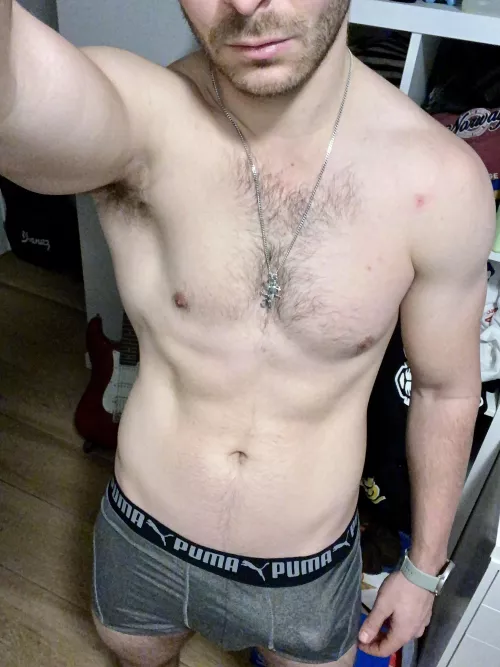 Everyone knows you leave the gym with a bulge