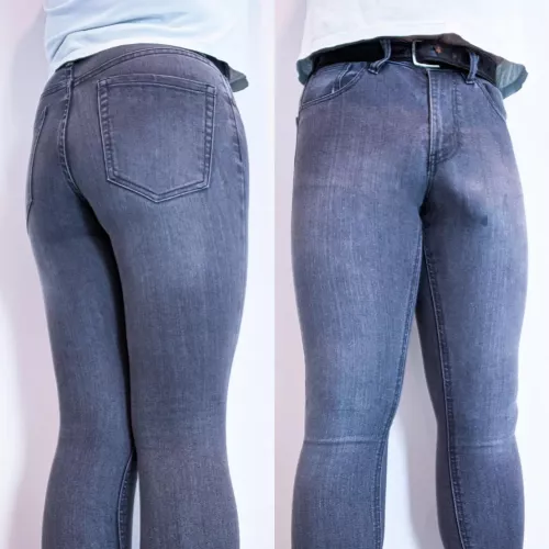 feeling happy in these skintight jeans