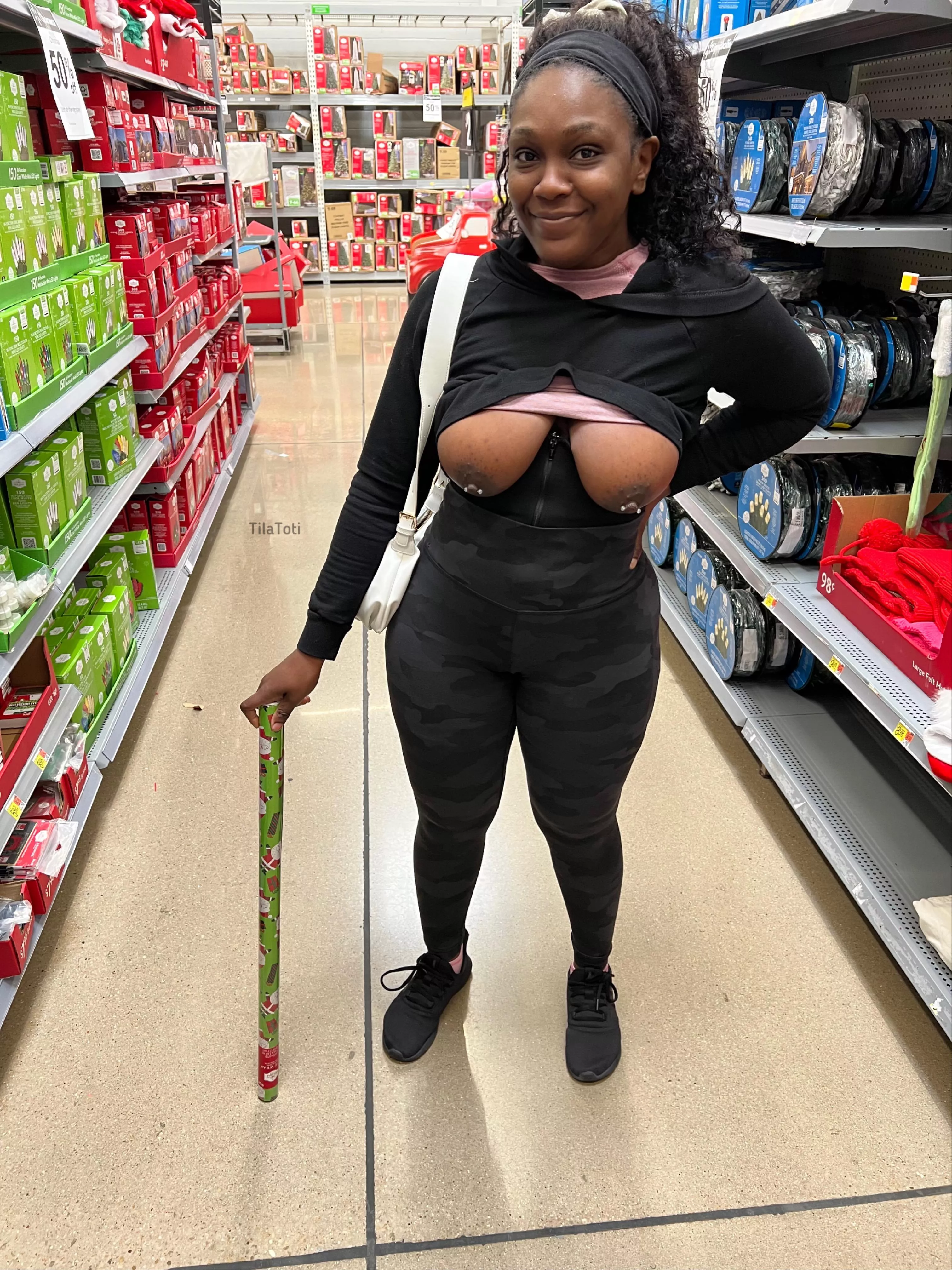 Giving you a little show while we shop
