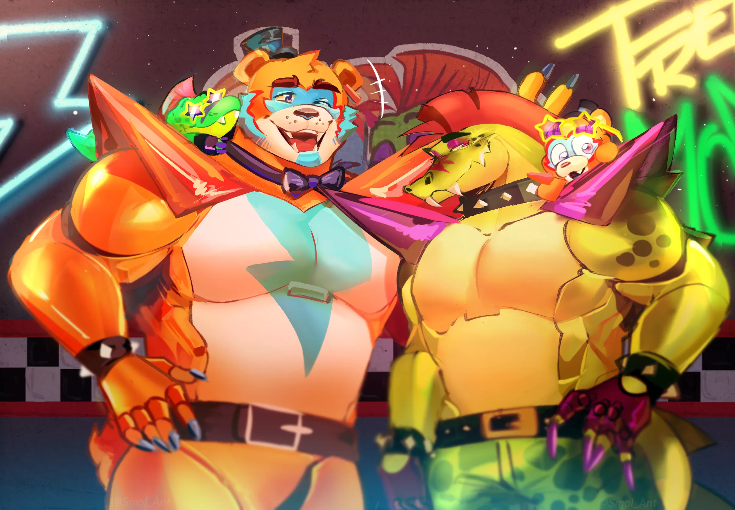 Glamrock Boys <3! [Art By Me]