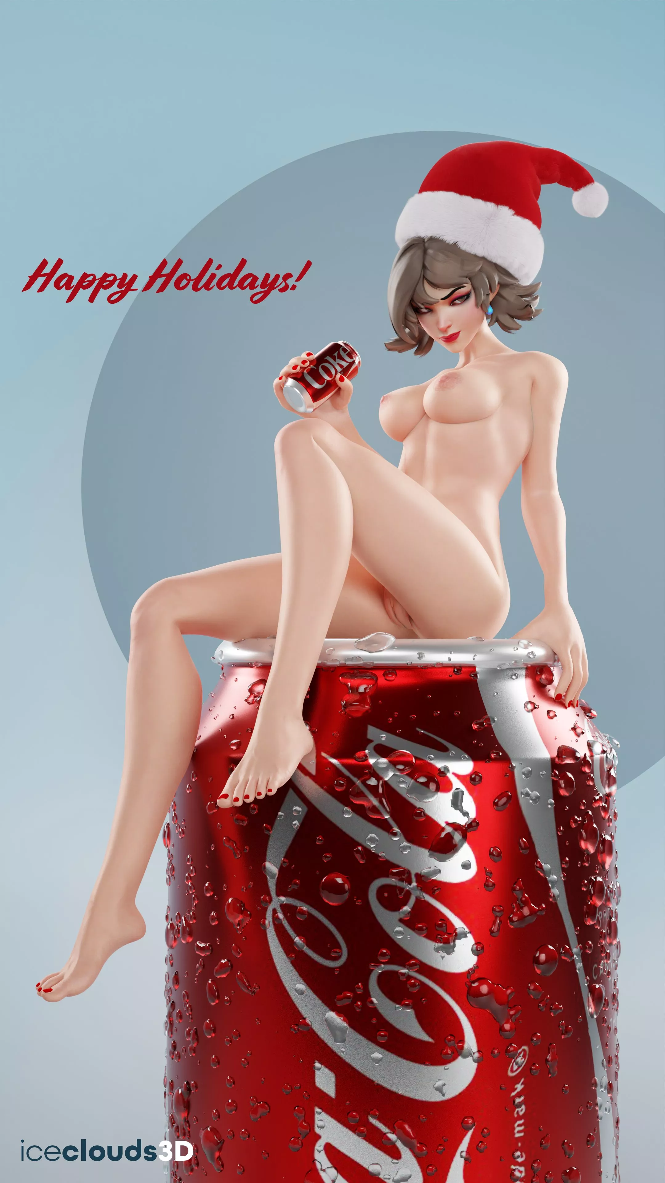Happy Holidays From Kiriko! (iceclouds3D) [Overwatch]