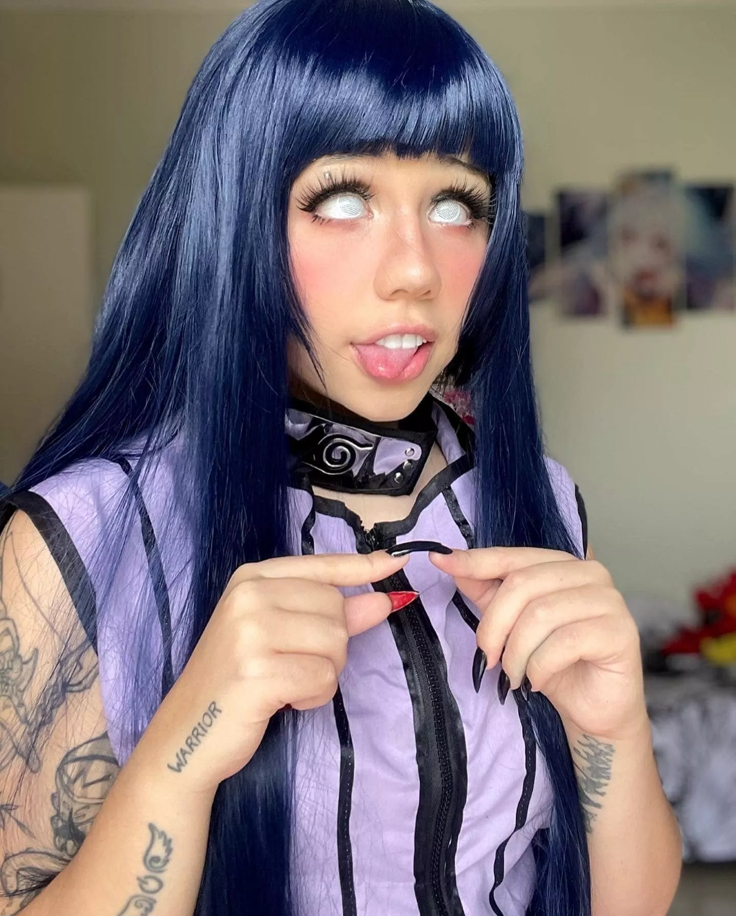 Hinata-chan wants your milk over her cute face