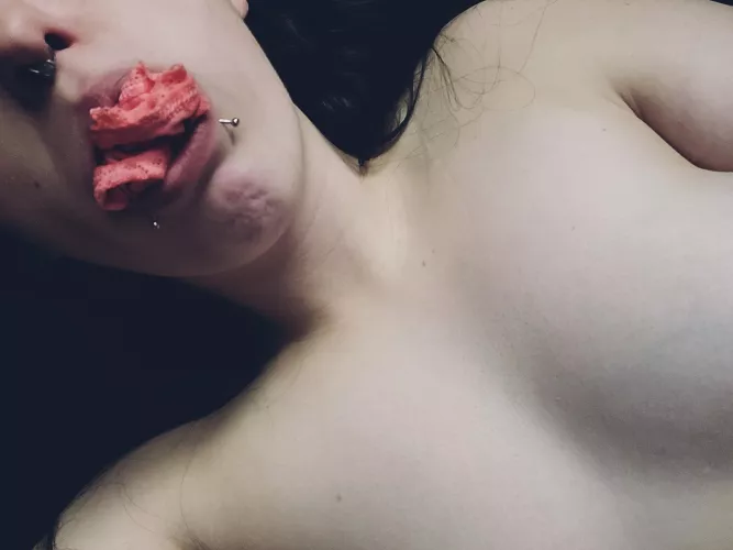 I came in my panties then gagged myself with them