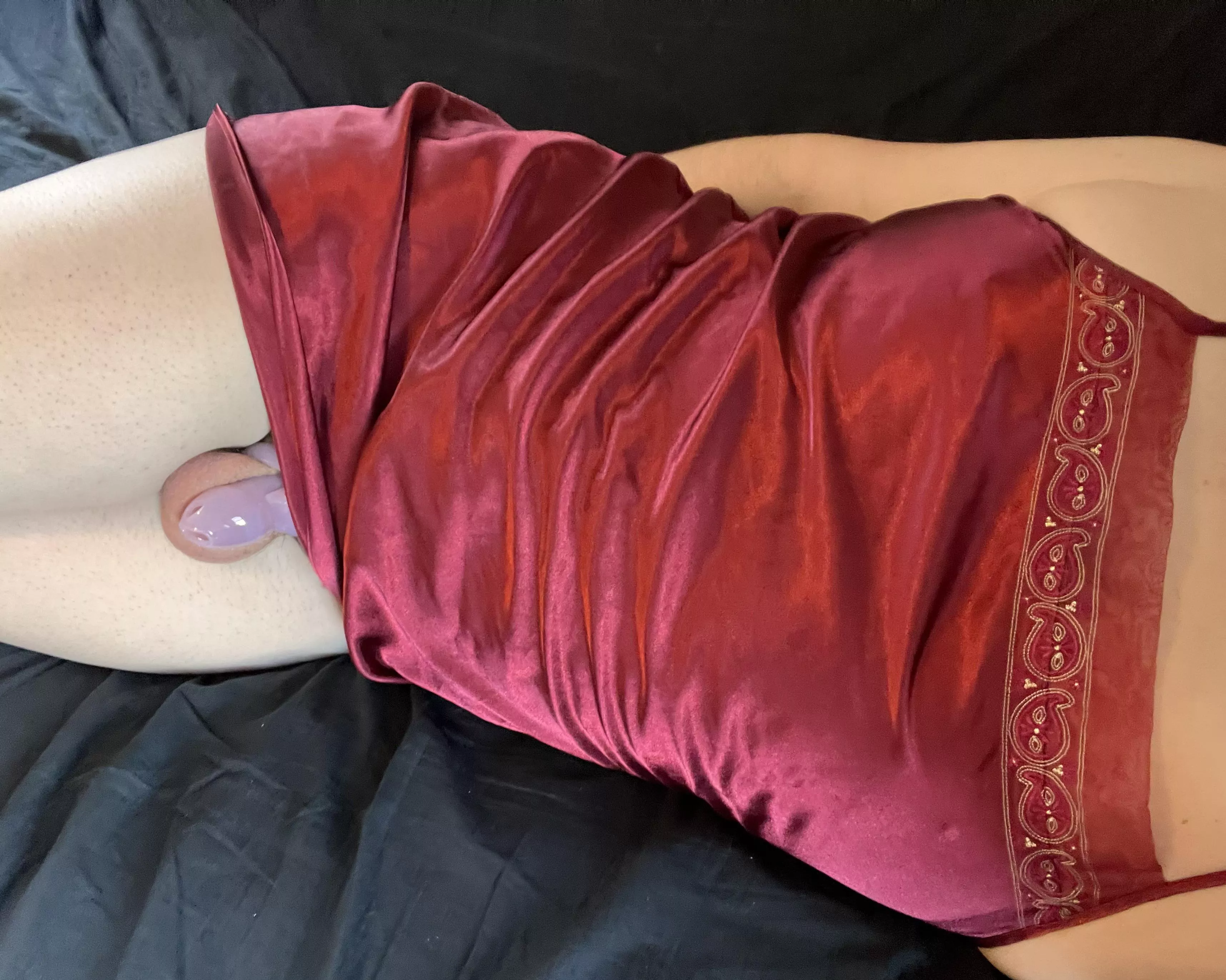 I love the way this nightgown makes my chest look!