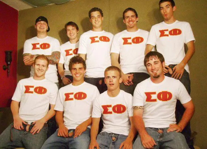 I saw a lot of wang in my fraternity days, too.