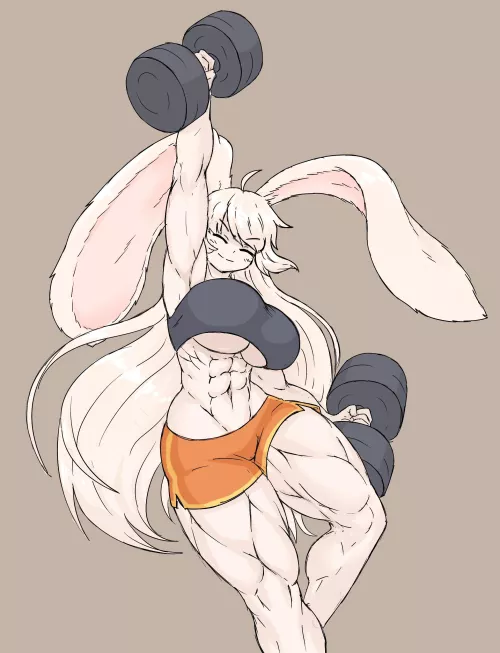 Intense Bunny Workout (@Sheepepp)