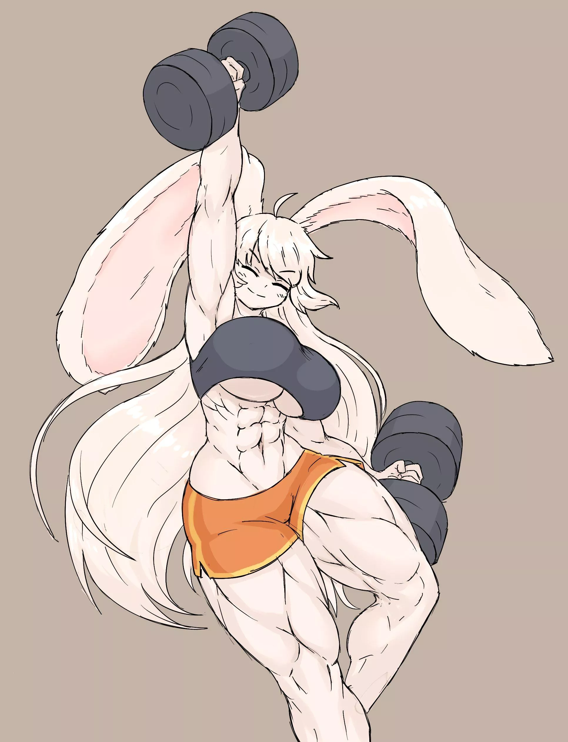 Intense Bunny Workout (@Sheepepp)