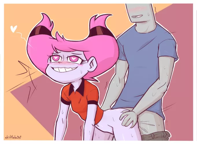 Jinx taking it from behind (skittlebuggy)