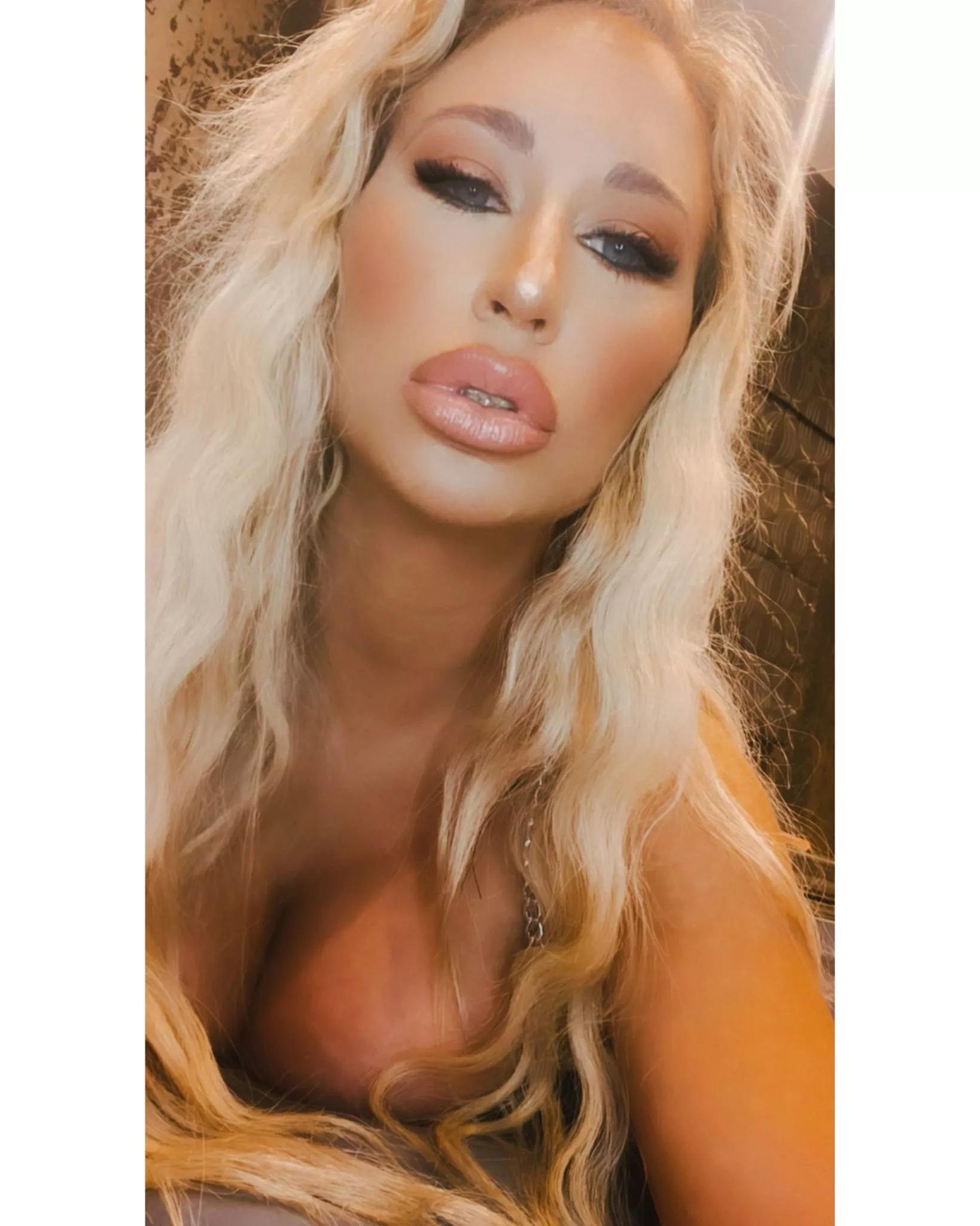 Leaning in for a kiss