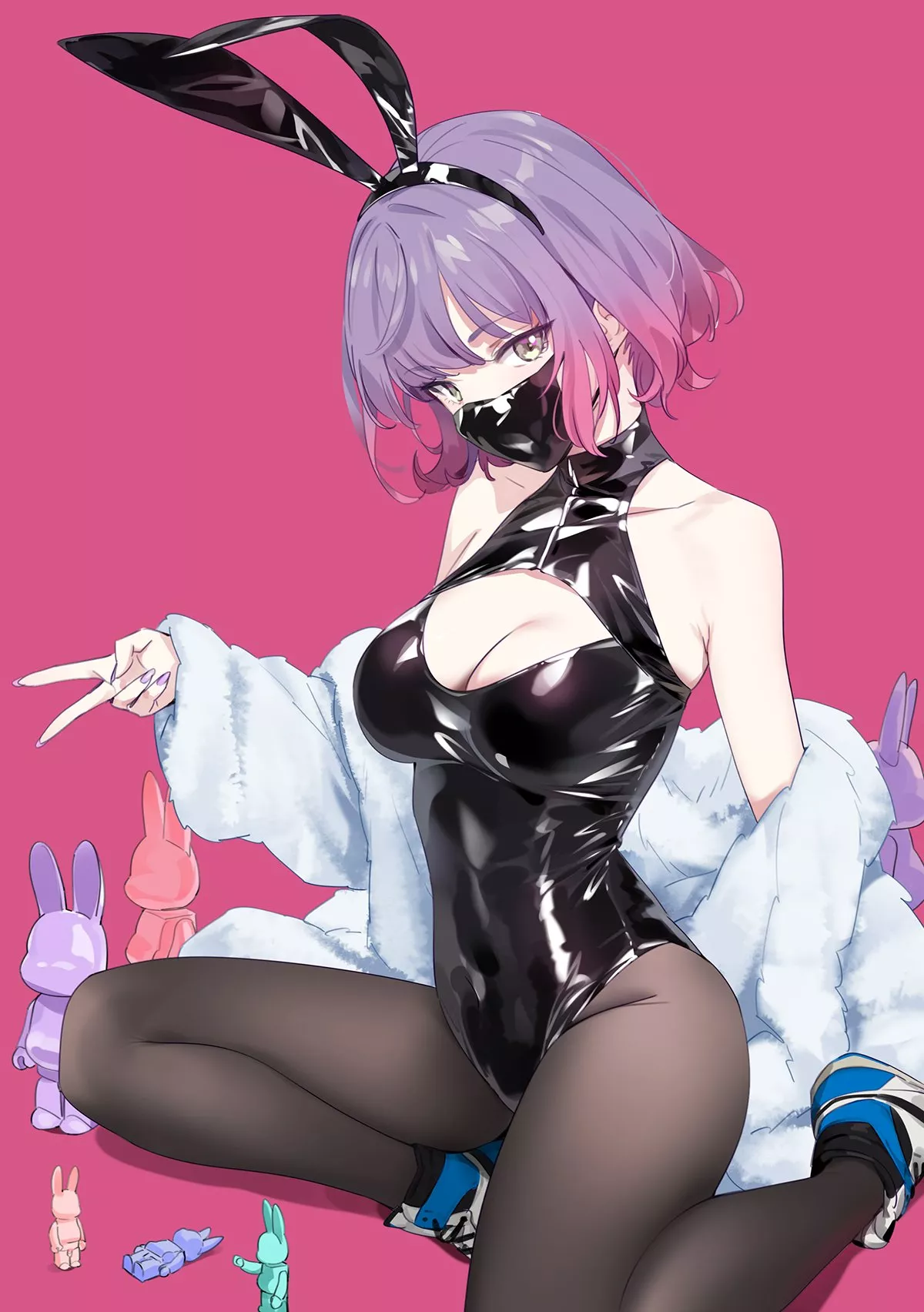 Masked Latex Bunny [Artist's Original]