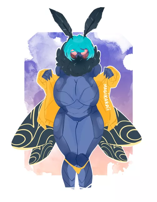 Moth :3, art by me @magikarpii, art like this only 25USD (REDUCED PRICE)