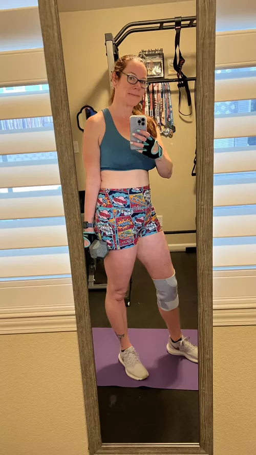 My 44 year old knees were feeling it this morning. But I killed it anyways.