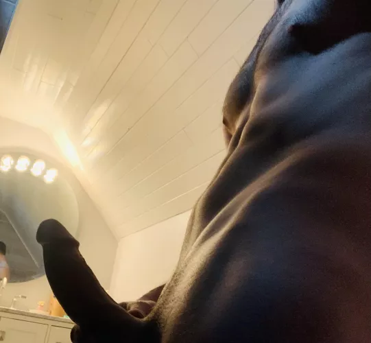 Out of work early, of course I’m already naked