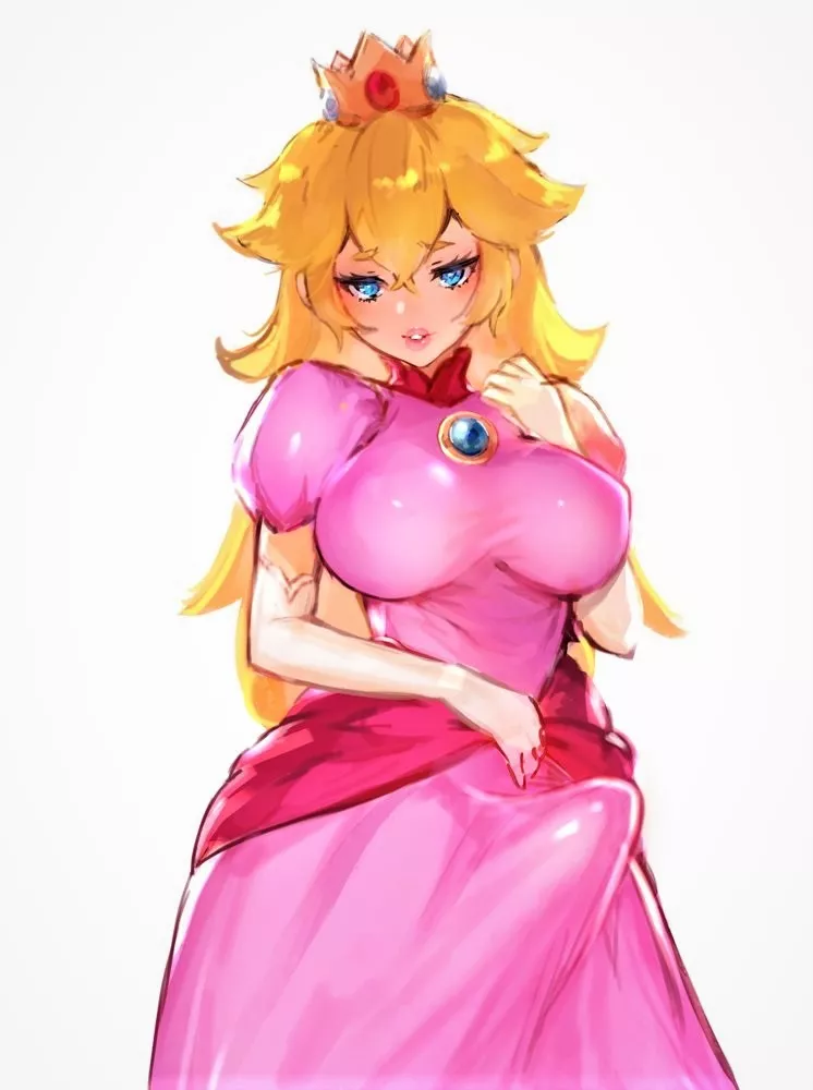 Princess Peach is happy to see you! [Nbo Artist]