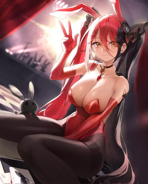 Red & Black Bunny Girl