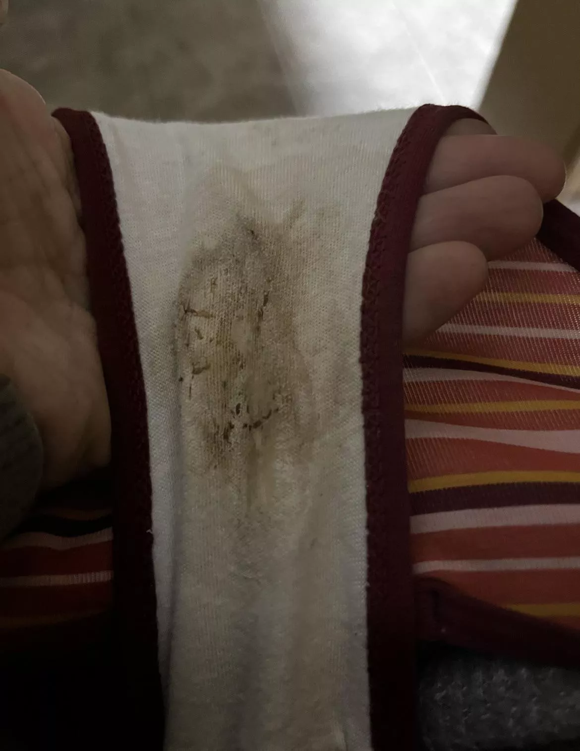 Sticky, stinky and stained!