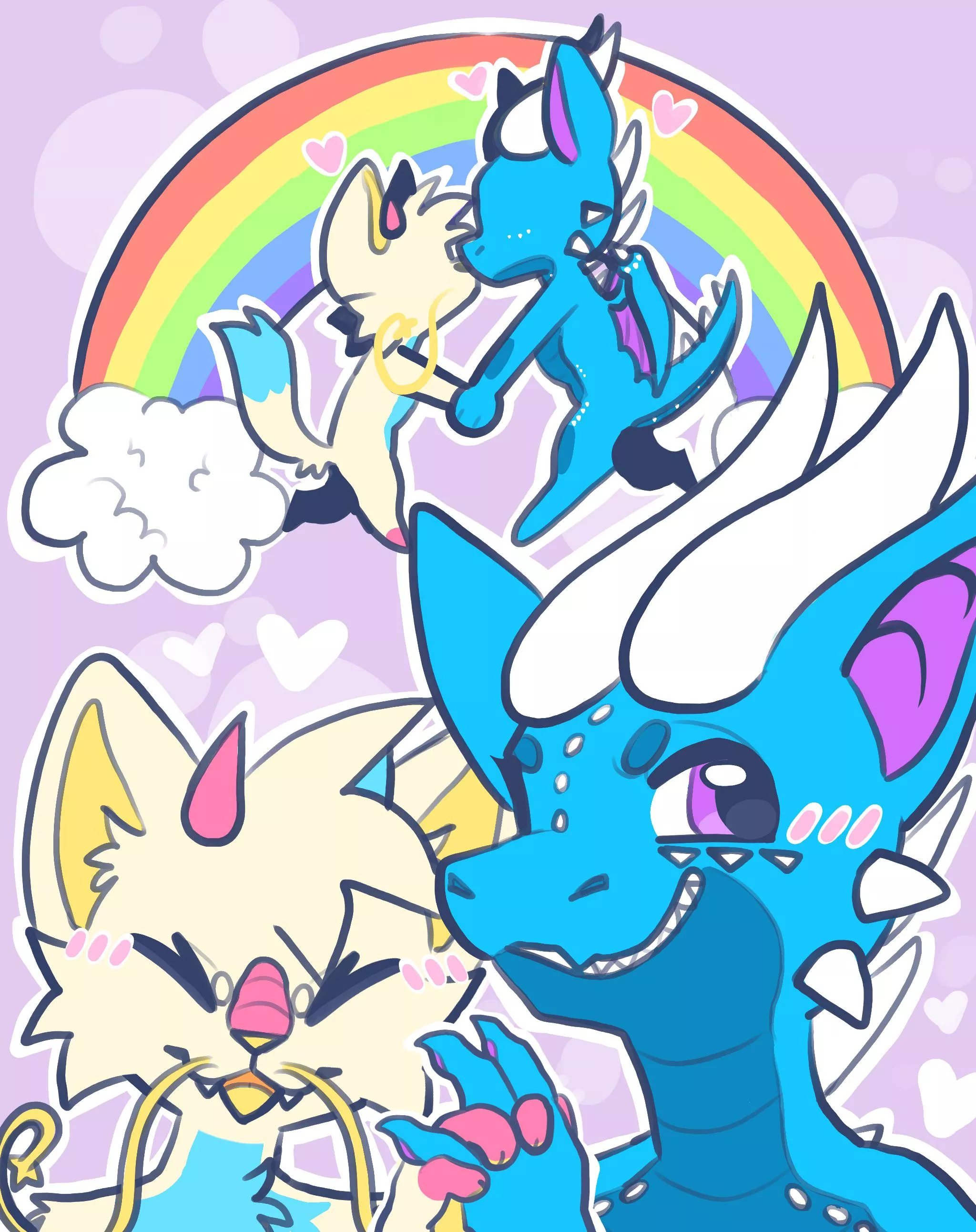 these bitches gay!! (art by me)