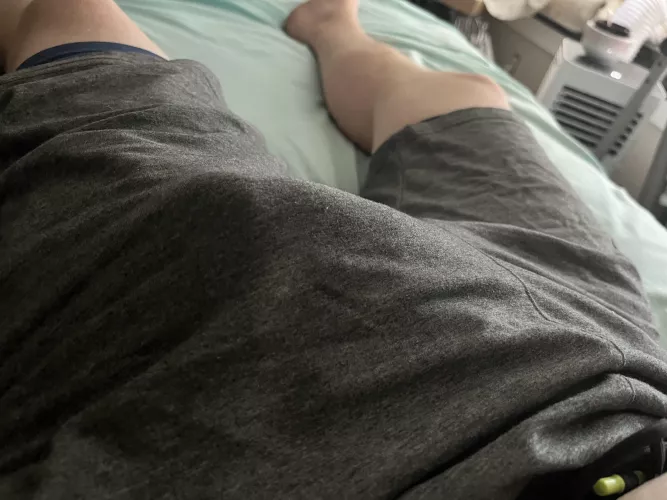 Took a few of these a couple months ago.. really loved the way my cock looks in shorts. Hope you agree.