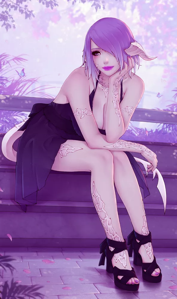 Violet Gardens Au Ra Beauty ( SoraNamae)