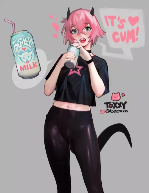 Who wants to try gamer milk?
