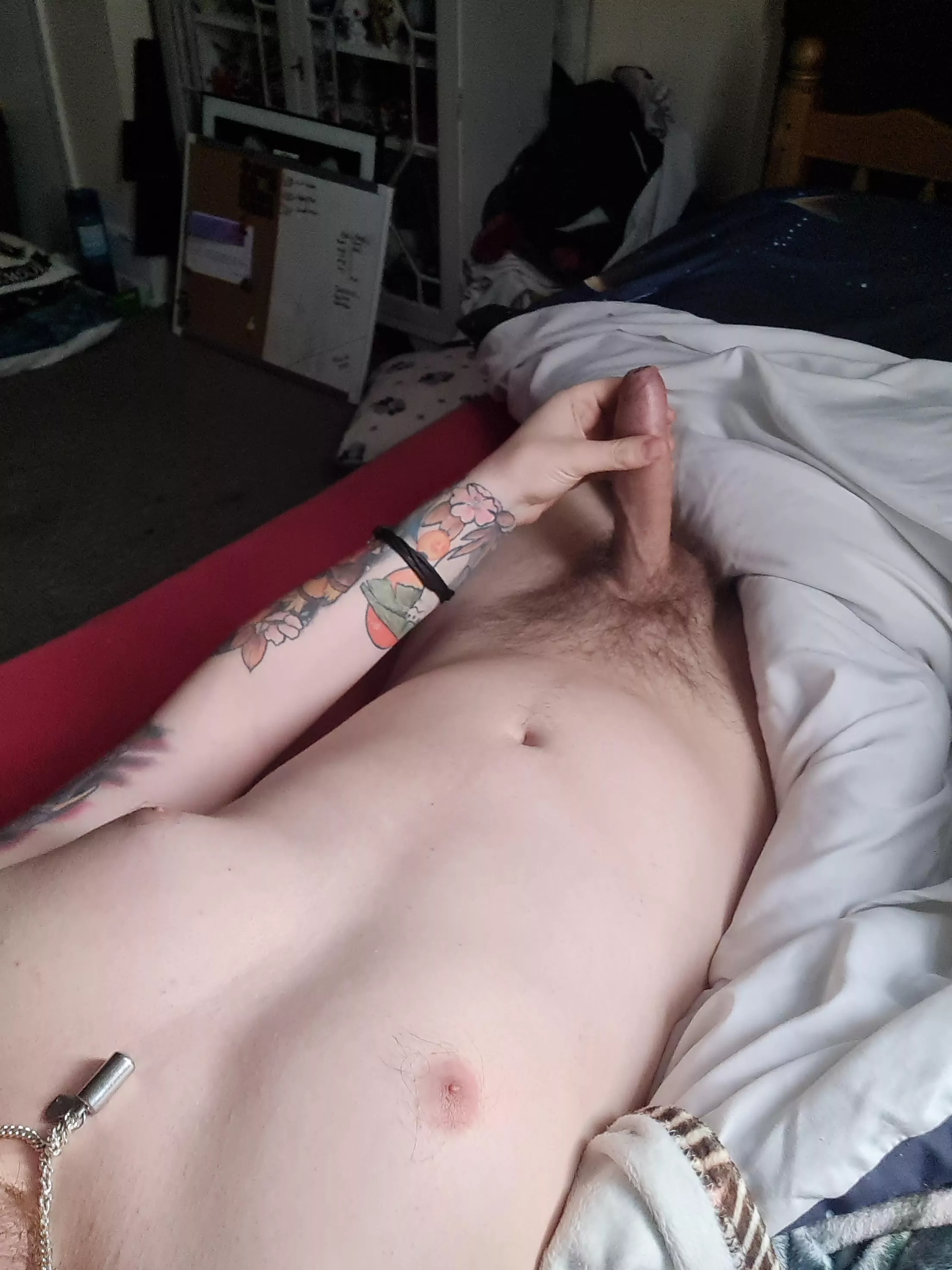 Woke up hard. Could use the help.