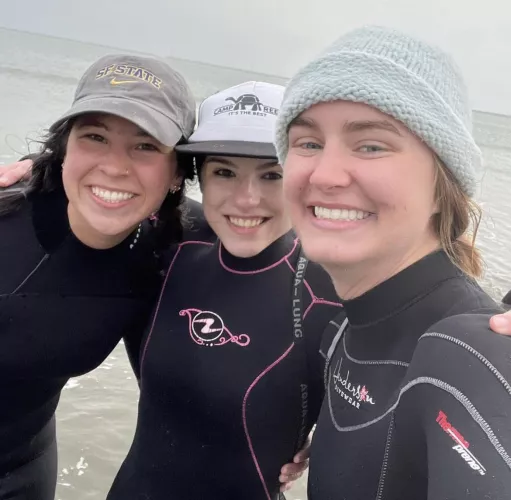 Would you strip them out of their wetsuits?