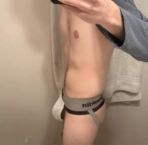 [28] High school jock still fits. Anyone want to help me take it off?