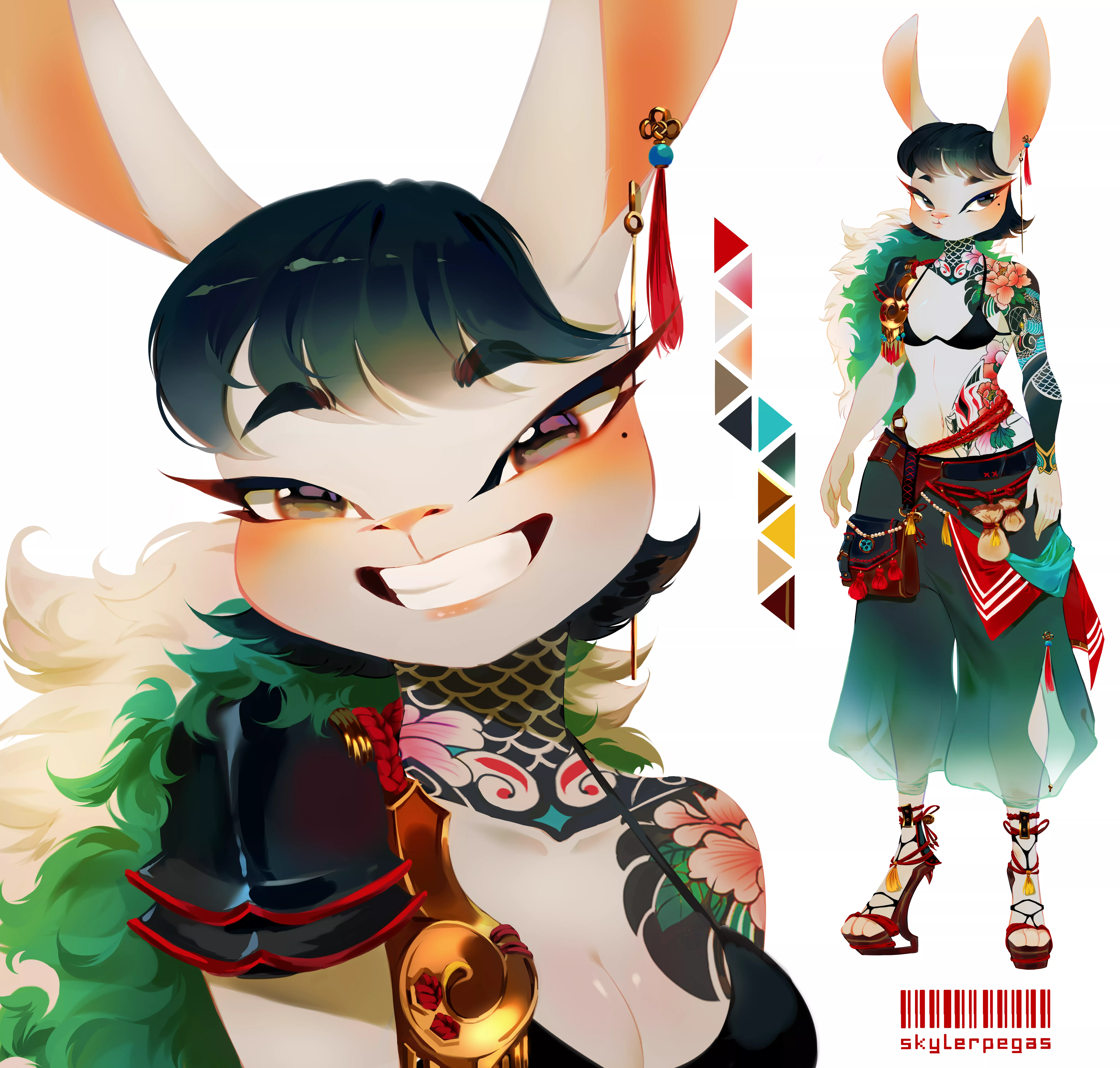 A bunny girl I designed recently !! n.n (art by me)