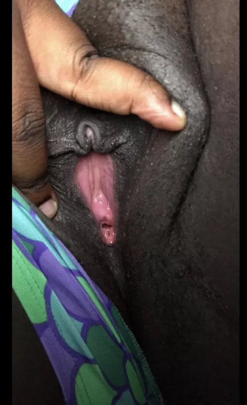 A Pink Ebony hole that loves Big Cock.