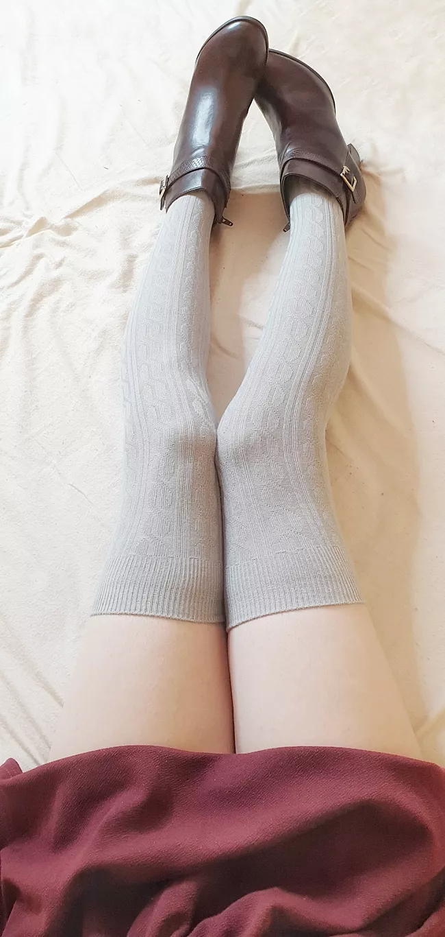 Ankle boots and socks go together so well on my femboy legs, don't you think?