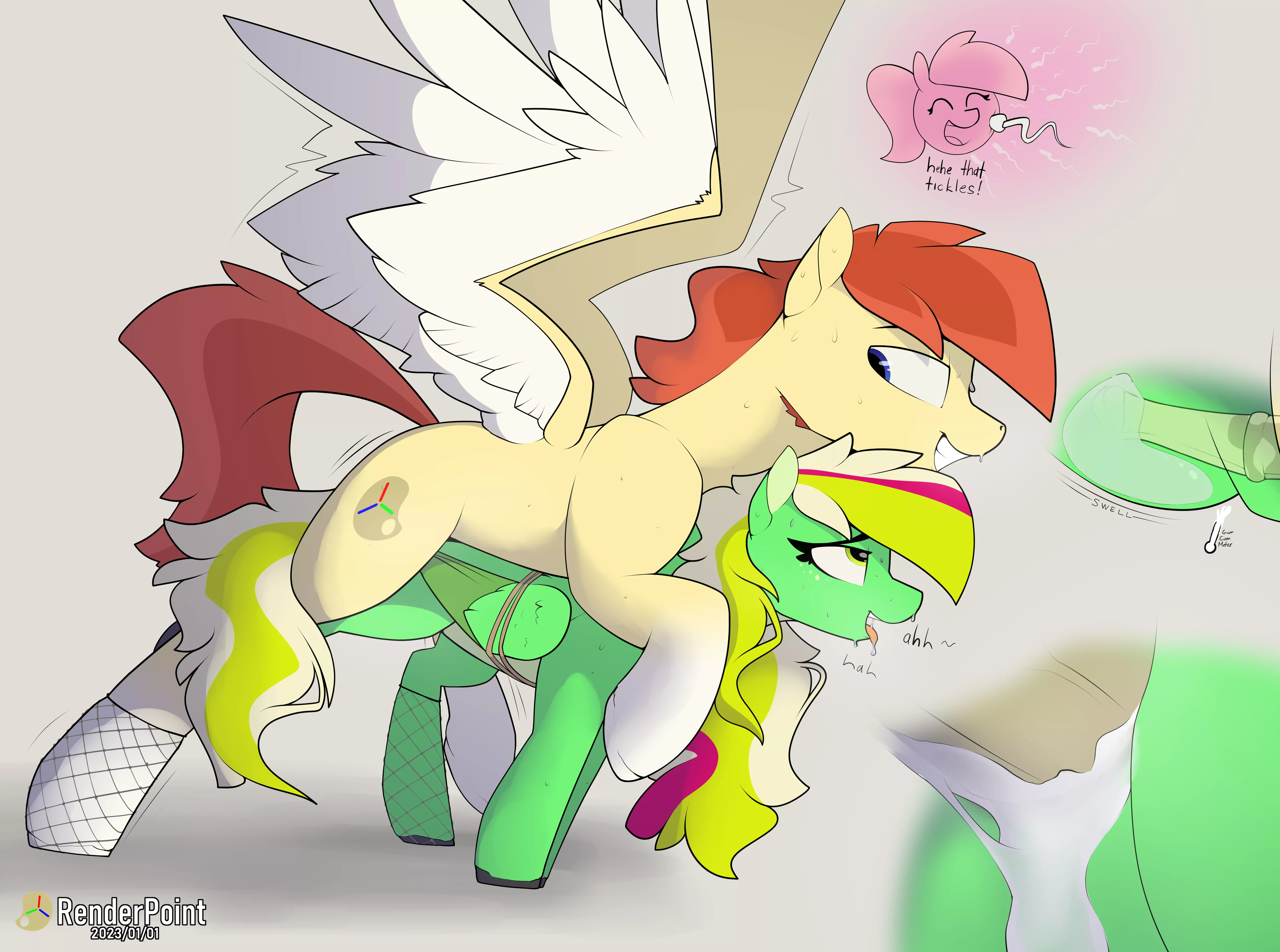 Anypony wants to be bred like this? (RenderPoint)