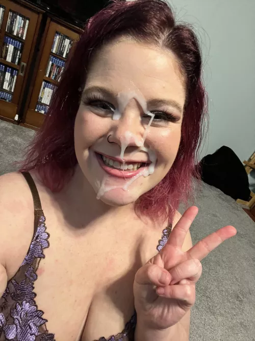 Appreciating a healthy load on my face