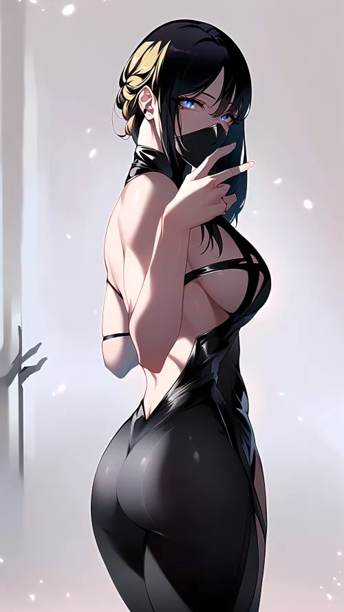 Backless Bodysuit & Mask