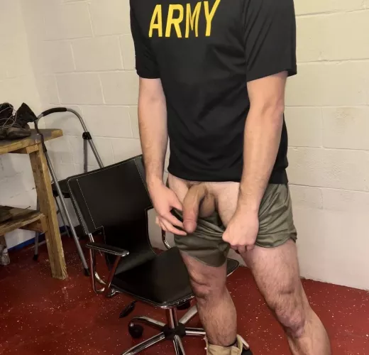 Bend over for this soldier