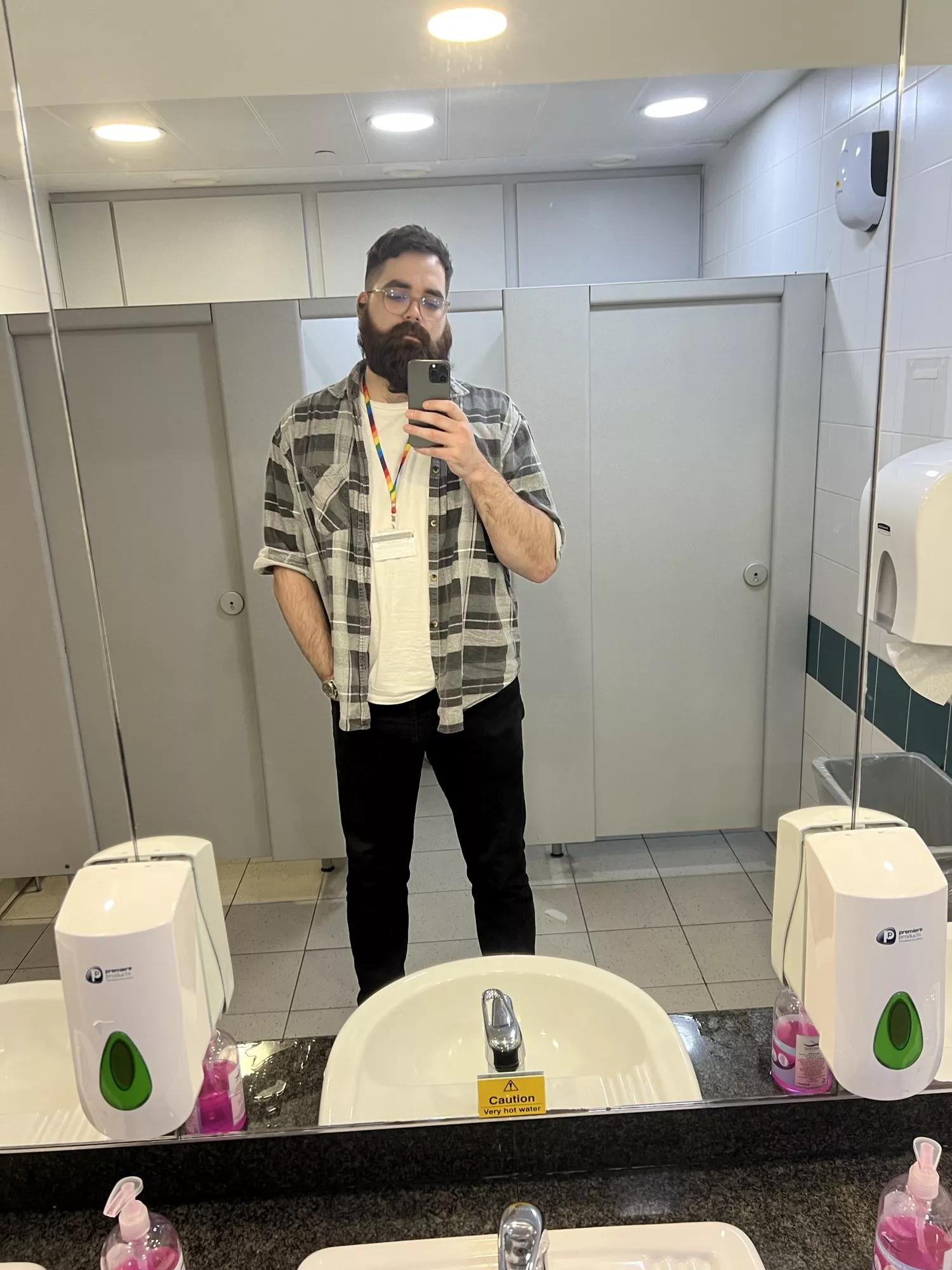 Big hairy man at work. Hope people are having a more enjoyable day than I am currently!