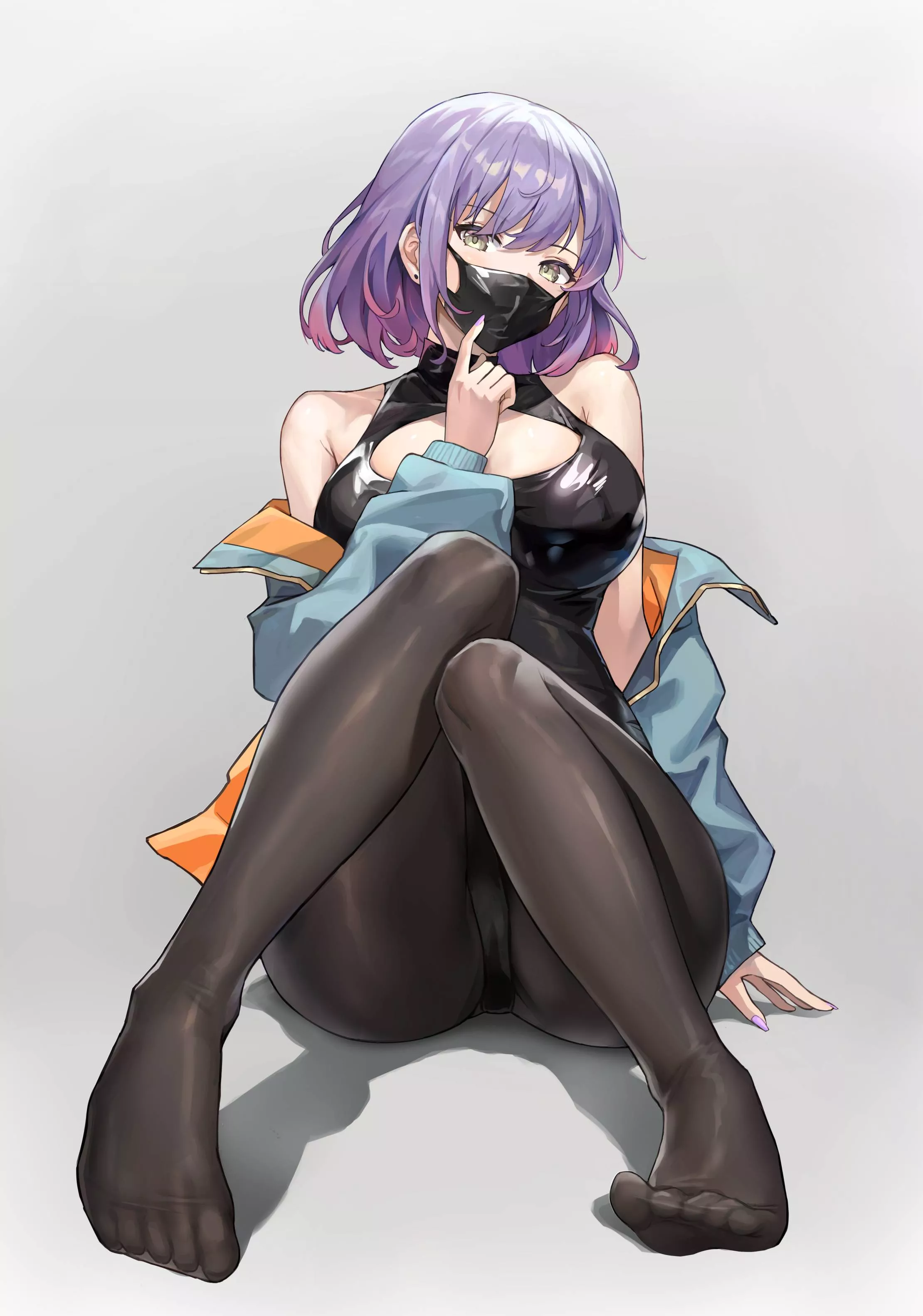 Black Mask, Bodysuit, and Pantyhose [Artist's Rendition]