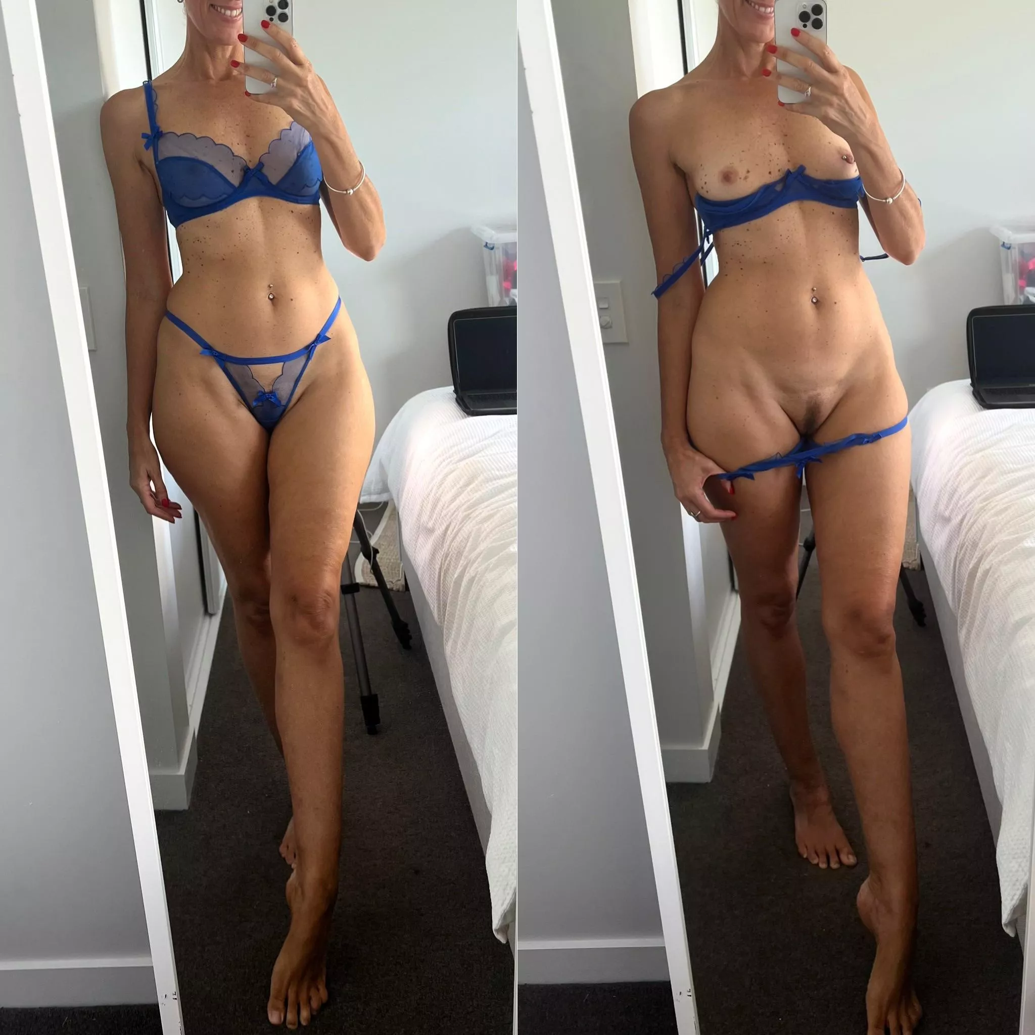 Cum and take the rest off yourself. 46yo mum