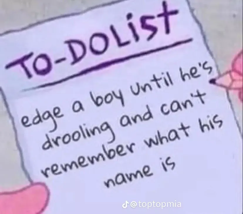 daily to-do list 💕