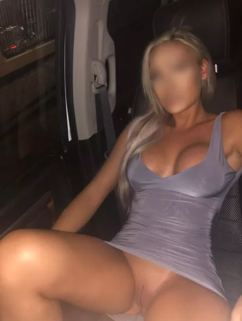 Flashing in a short dress