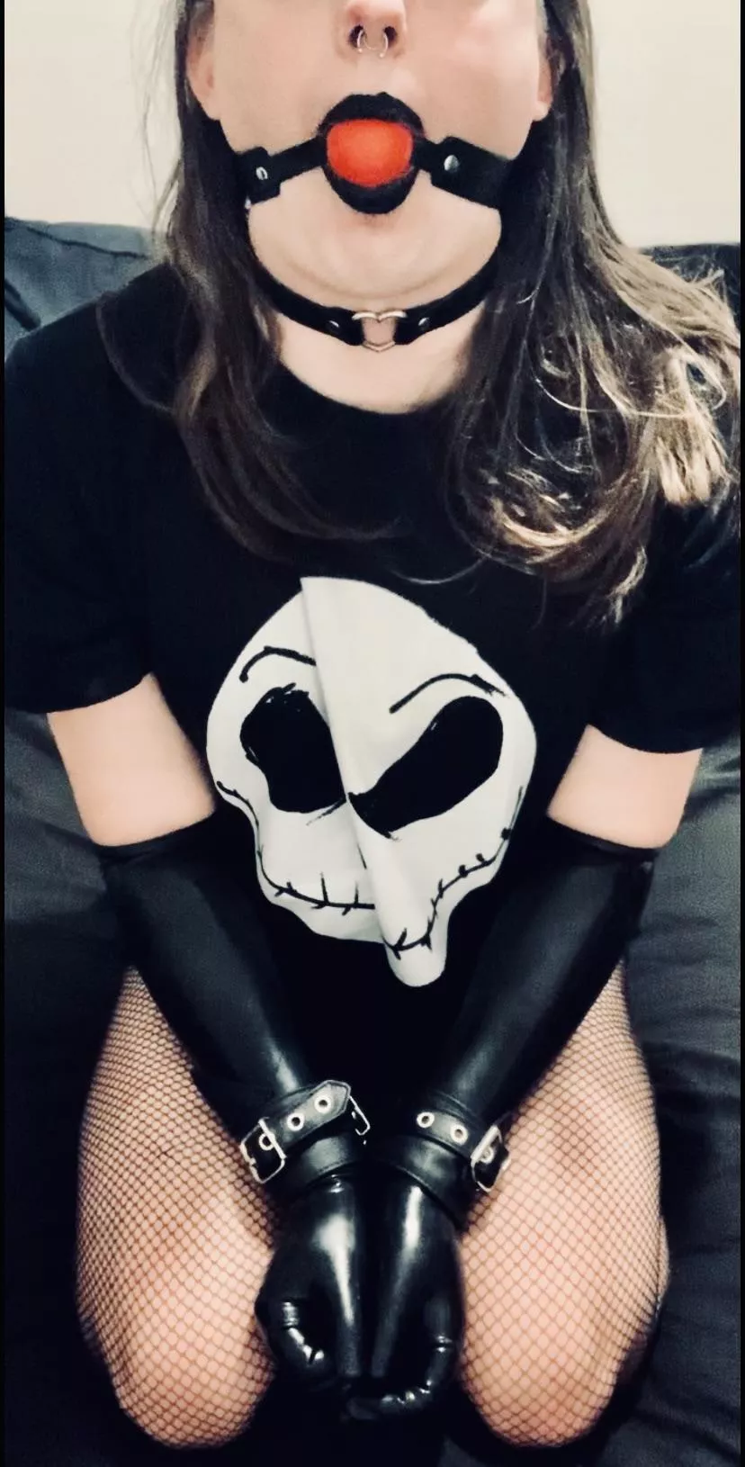 Gagged, handcuffed and ready to be degraded….