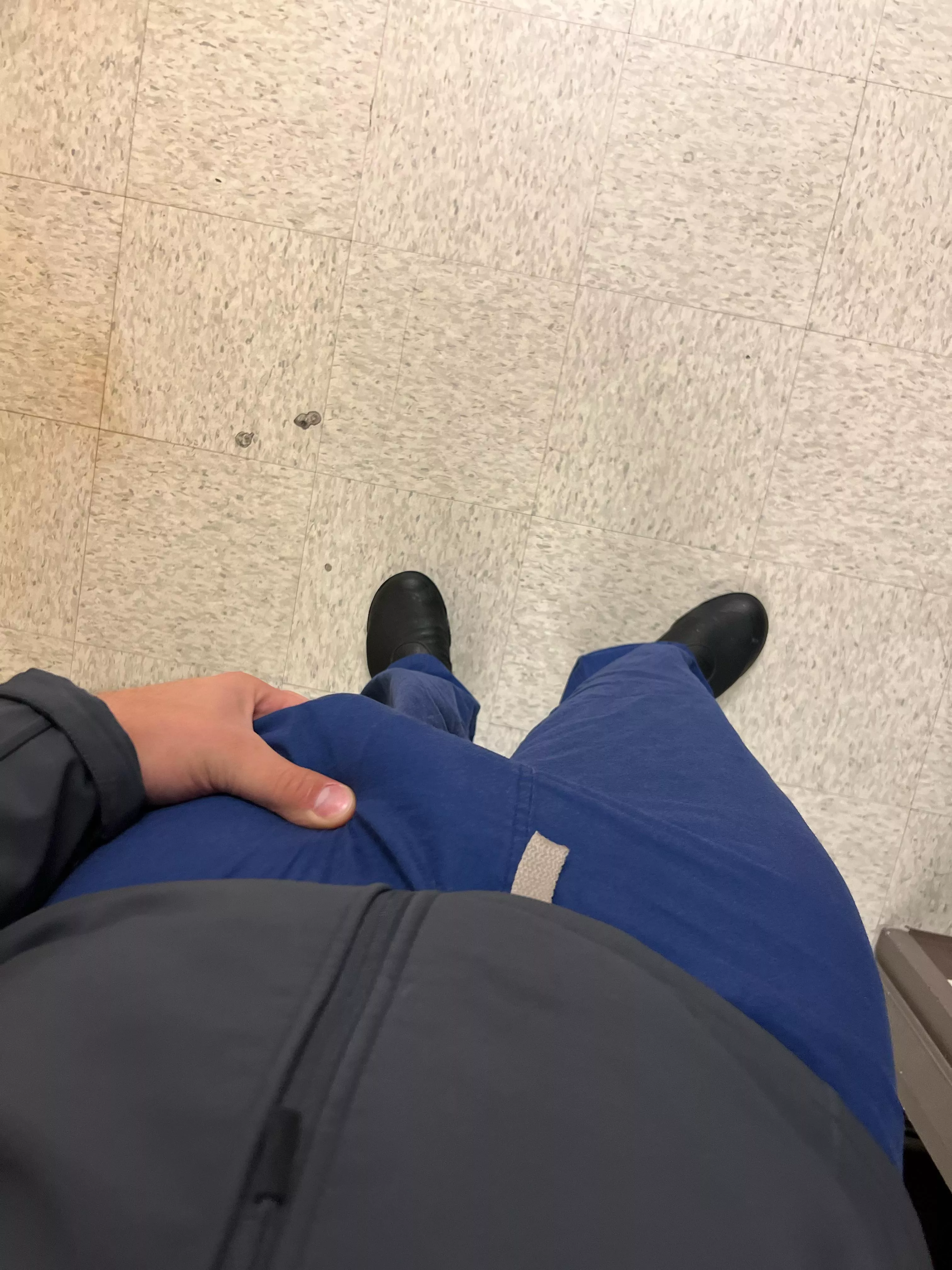 Hard in scrubs, make me pull him out?