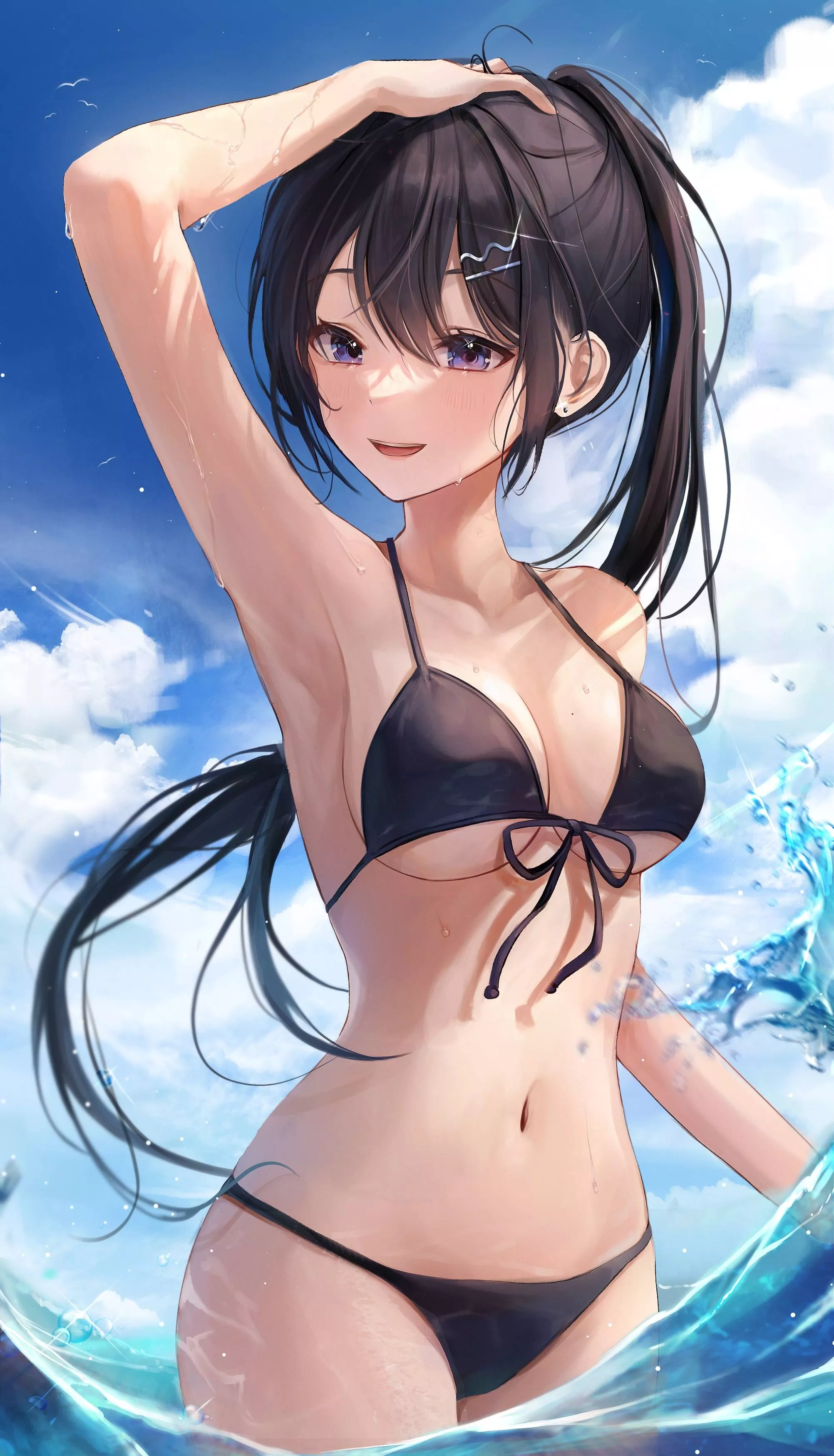 Having fun at the beach (Myowa)