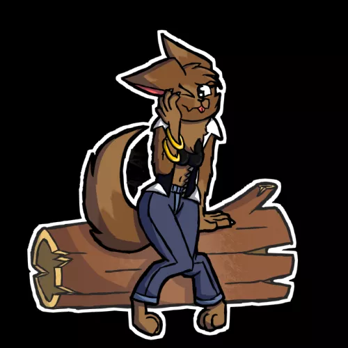 I drew u/No-Beginning-2453's wolf OC